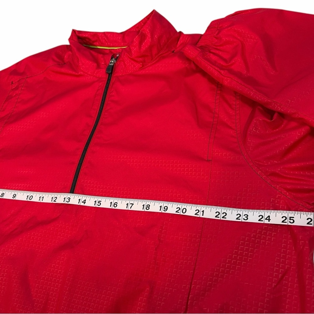 Adidas Men's Climaproof  Zip Up Windbreaker Jacket Size XL Red - Picture 9 of 9